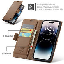 Load image into Gallery viewer, Casekis RFID Cardholder Phone Case Brown
