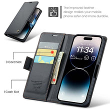 Load image into Gallery viewer, Casekis RFID Cardholder Phone Case Black