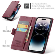 Load image into Gallery viewer, Casekis RFID Cardholder Phone Case Red