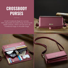 Load image into Gallery viewer, Casekis Multifunctional Leather Crossbody Phone Bag Red