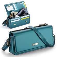 Load image into Gallery viewer, Casekis Multifunctional Leather Crossbody Phone Bag Green
