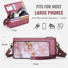 Load image into Gallery viewer, Casekis Multifunctional Leather Crossbody Phone Bag Red