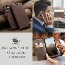 Load image into Gallery viewer, Casekis Retro Wallet Case For Galaxy S25 Plus 5G