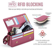 Load image into Gallery viewer, Casekis Multifunctional Leather Crossbody Phone Bag Red