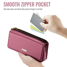 Load image into Gallery viewer, Casekis Multifunctional Leather Crossbody Phone Bag Red