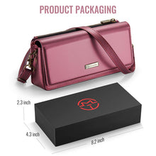 Load image into Gallery viewer, Casekis Multifunctional Leather Crossbody Phone Bag Red