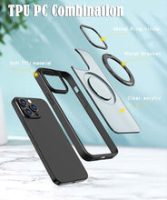 Load image into Gallery viewer, Casekis Anti-shock Magsafe Stand Phone Case Black