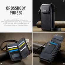 Load image into Gallery viewer, Casekis Crossbody RFID Zipper Phone Bag Black