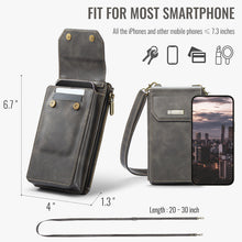 Load image into Gallery viewer, Casekis Crossbody RFID Zipper Phone Bag Coffee
