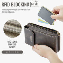 Load image into Gallery viewer, Casekis Crossbody RFID Zipper Phone Bag Coffee