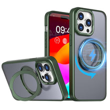 Load image into Gallery viewer, Casekis Anti-shock Magsafe Stand Phone Case Green