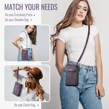 Load image into Gallery viewer, Casekis Crossbody RFID Zipper Phone Bag Purple