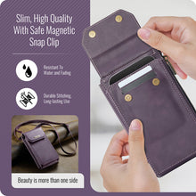 Load image into Gallery viewer, Casekis Crossbody RFID Zipper Phone Bag Purple