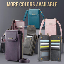 Load image into Gallery viewer, Casekis Crossbody RFID Zipper Phone Bag Purple