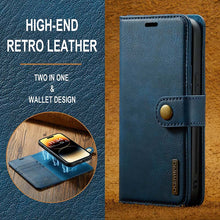 Load image into Gallery viewer, Casekis Detachable Leather Wallet Phone Case Blue