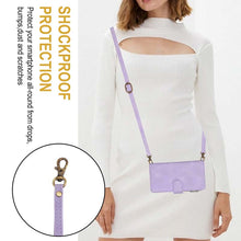 Load image into Gallery viewer, Casekis Crossbody 9 Card Holder Phone Case Purple