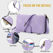 Load image into Gallery viewer, Casekis Crossbody 9 Card Holder Phone Case Purple