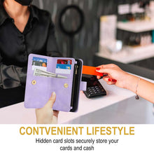 Load image into Gallery viewer, Casekis Crossbody 9 Card Holder Phone Case Purple