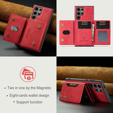 Load image into Gallery viewer, Casekis Magnetic Wallet Detachable Phone Case Red