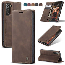 Load image into Gallery viewer, Casekis Retro Wallet Case For Galaxy S21 FE 5G