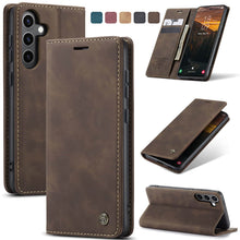 Load image into Gallery viewer, Casekis Retro Wallet Case For Galaxy S24 FE 5G