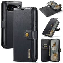 Load image into Gallery viewer, Casekis Detachable Leather Wallet Phone Case Black