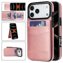 Load image into Gallery viewer, Casekis Bracket Card Slot Phone Case Rose Gold