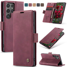 Load image into Gallery viewer, Casekis Retro Wallet Case Red