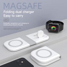 Load image into Gallery viewer, Casekis Wireless Charging station, 2 in 1 Magsafe Foldable Charger