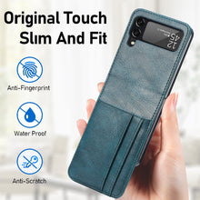 Load image into Gallery viewer, Casekis Folding Multi-card Leather Case for Galaxy Z Flip 3 5G
