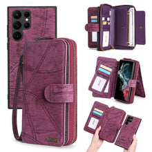 Load image into Gallery viewer, Casekis Zipper Wallet Detachable Phone Case Red