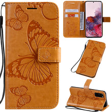 Load image into Gallery viewer, 2021 Upgraded 3D Embossed Butterfly Wallet Phone Case For Samsung S20 FE 4G/5G - Casekis