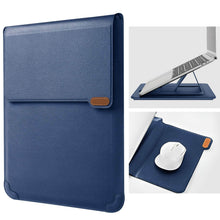 Carregar imagem no visualizador da galeria, Casekis Leather Laptop Bag with Mouse Pad Adjustable Stand for Laptop 13 inch/14 inch