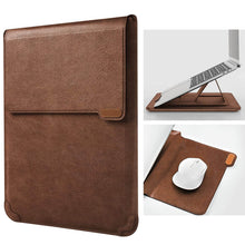 Carregar imagem no visualizador da galeria, Casekis Leather Laptop Bag with Mouse Pad Adjustable Stand for Laptop 13 inch/14 inch