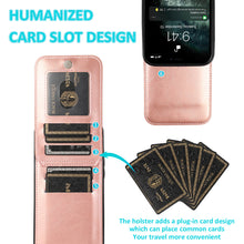Load image into Gallery viewer, Casekis Bracket Card Slot Phone Case Rose Gold
