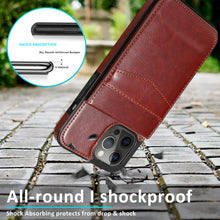 Load image into Gallery viewer, Casekis Bracket Card Slot Phone Case Brown