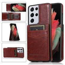 Load image into Gallery viewer, Casekis Bracket Card Slot Phone Case Brown