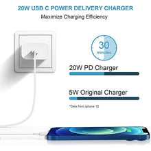 Load image into Gallery viewer, CASEKIS 20W Tpye-C Fast Charger With 6ft Cable For iPhone