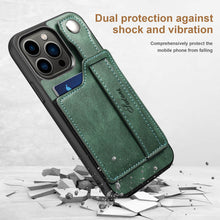 Load image into Gallery viewer, Casekis Wristband Stand Phone Case Green