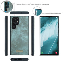 Load image into Gallery viewer, Casekis Zipper Wallet PU Leather Case Blue