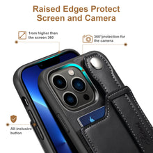 Load image into Gallery viewer, Casekis Wristband Stand Phone Case Black