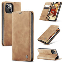 Load image into Gallery viewer, Casekis Retro Wallet Case For iPhone 14 Plus
