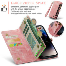 Load image into Gallery viewer, Casekis Wrist Strap Zipper Wallet Phone Case Pink