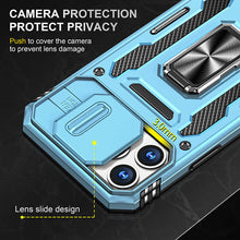 Load image into Gallery viewer, Casekis Sliding Camera Cover Anti-Fall Phone Case Light Blue