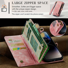 Load image into Gallery viewer, Casekis Wrist Strap Zipper Wallet Phone Case Pink
