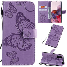 Load image into Gallery viewer, 2021 Upgraded 3D Embossed Butterfly Wallet Phone Case For Samsung S20 FE 4G/5G - Casekis
