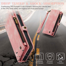 Load image into Gallery viewer, Casekis Wrist Strap Zipper Wallet Phone Case Pink