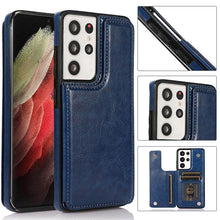 Load image into Gallery viewer, Casekis Cardholder Leather Wallet Phone Case For Galaxy