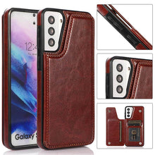 Load image into Gallery viewer, Casekis Cardholder Leather Wallet Phone Case For Galaxy S21 5G