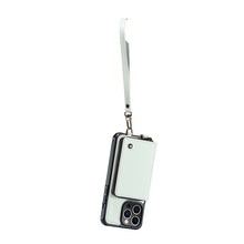 Load image into Gallery viewer, Casekis Zipper Crossbody Wallet RFID Phone Case White